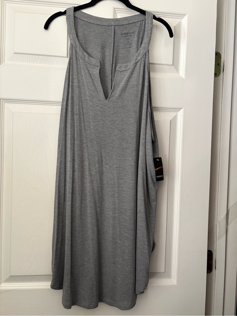 Torrid long gray goddess high neck Supersoft sleep tank SOLD OUT SIZE 4 NWT